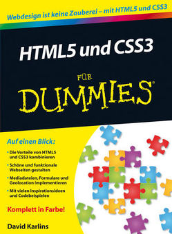 HTML5 und CSS3 für Dummies von Karlins,  David, Muhr,  Judith