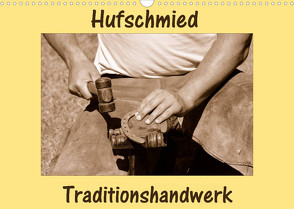 Hufschmied Traditionshandwerk (Wandkalender 2023 DIN A3 quer) von van Wyk - www.germanpix.net,  Anke