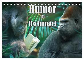 Humor im Dschungel (Tischkalender 2024 DIN A5 quer), CALVENDO Monatskalender von Brunner-Klaus,  Liselotte