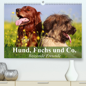 Hund, Fuchs und Co. Reizende Freunde (Premium, hochwertiger DIN A2 Wandkalender 2022, Kunstdruck in Hochglanz) von Stanzer,  Elisabeth