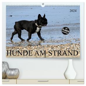 HUNDE AM STRAND (hochwertiger Premium Wandkalender 2024 DIN A2 quer), Kunstdruck in Hochglanz von SchnelleWelten,  SchnelleWelten