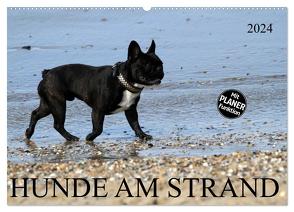 HUNDE AM STRAND (Wandkalender 2024 DIN A2 quer), CALVENDO Monatskalender von SchnelleWelten,  SchnelleWelten