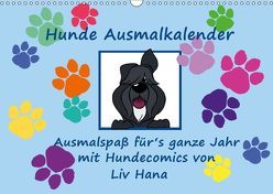 Hunde Ausmalkalender (Wandkalender 2019 DIN A3 quer) von Drafz,  Silvia