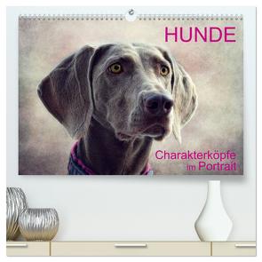 HUNDE-Chrakaterköpfe im Portrait (hochwertiger Premium Wandkalender 2024 DIN A2 quer), Kunstdruck in Hochglanz von Möckel / Lucy L!u,  Claudia
