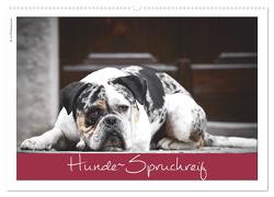 Hunde-Spruchreif (Wandkalender 2024 DIN A2 quer), CALVENDO Monatskalender von Hundeimpressionen Anja Kiefer,  ©