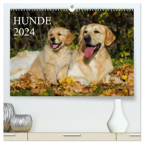 Hunde – Treue Freunde für´s Leben (hochwertiger Premium Wandkalender 2024 DIN A2 quer), Kunstdruck in Hochglanz von Starick,  Sigrid