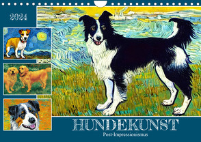 Hundekunst (Wandkalender 2024 DIN A4 quer), CALVENDO Monatskalender von Löwer,  Sabine
