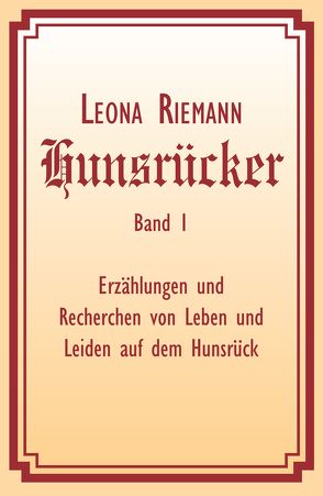 Hunsrücker Band 1 von Riemann,  Leona