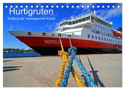 Hurtigruten – Entlang der norwegischen Küste (Tischkalender 2024 DIN A5 quer), CALVENDO Monatskalender von Hanke,  Matthias