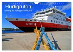 Hurtigruten – Entlang der norwegischen Küste (Wandkalender 2024 DIN A4 quer), CALVENDO Monatskalender von Hanke,  Matthias