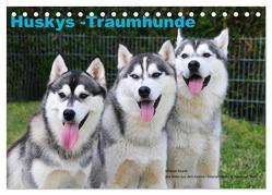 Huskys – Traumhunde (Tischkalender 2024 DIN A5 quer), CALVENDO Monatskalender von Ebardt,  Michael