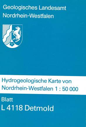 Hydrogeologische Karten von Nordrhein-Westfalen 1:50000 / Detmold von Koch,  Michael