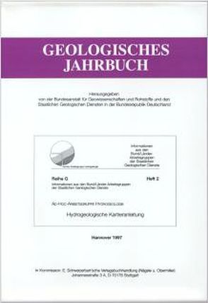Hydrogeologische Kartieranleitung von Grimmelmann,  Wolfgang, Hannemann,  Martin