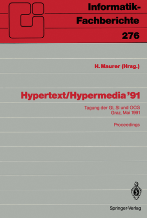 Hypertext / Hypermedia ’91 von Maurer,  Hermann