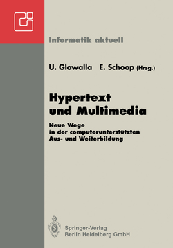 Hypertext und Multimedia von Glowalla,  Ulrich, Schoop,  Eric