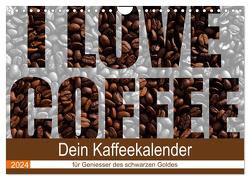 I Love Coffee – Dein Kaffeekalender für Geniesser des schwarzen Goldes (Wandkalender 2024 DIN A4 quer), CALVENDO Monatskalender von Widerstein - SteWi.info,  Stefan