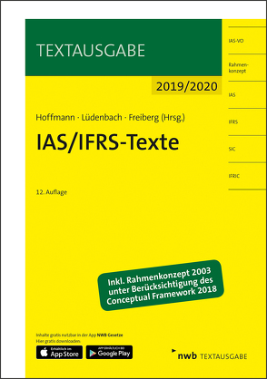 IAS/IFRS-Texte 2019/2020 von Freiberg,  Jens, Hoffmann,  Wolf-Dieter, Lüdenbach,  Norbert