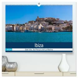 Ibiza Dalt Vila, Sa Penya und La Marina (hochwertiger Premium Wandkalender 2024 DIN A2 quer), Kunstdruck in Hochglanz von Wolff,  Alexander