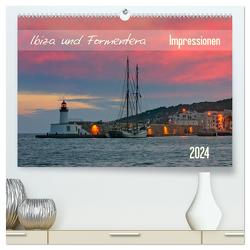 Ibiza und Formentera Impressionen (hochwertiger Premium Wandkalender 2024 DIN A2 quer), Kunstdruck in Hochglanz von Kolfenbach,  Klaus