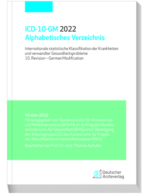 ICD-10-GM 2022 Alphabetisches Verzeichnis von Auhuber,  Thomas