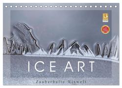 ICE ART – Zauberhafte Eiswelt (Tischkalender 2024 DIN A5 quer), CALVENDO Monatskalender von Pechmann,  Reiner