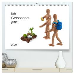 Ich Geocache jetzt (hochwertiger Premium Wandkalender 2024 DIN A2 quer), Kunstdruck in Hochglanz von Waurick,  Kerstin