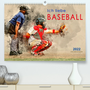 Ich liebe Baseball (Premium, hochwertiger DIN A2 Wandkalender 2022, Kunstdruck in Hochglanz) von Roder,  Peter