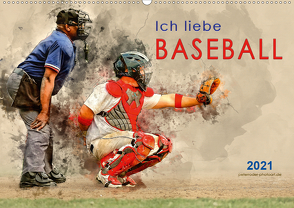 Ich liebe Baseball (Wandkalender 2021 DIN A2 quer) von Roder,  Peter