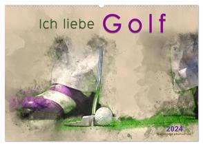 Ich liebe Golf (Wandkalender 2024 DIN A2 quer), CALVENDO Monatskalender von Roder,  Peter