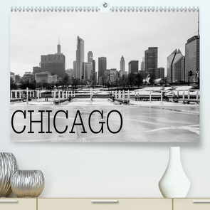 Icy Chicago (Premium, hochwertiger DIN A2 Wandkalender 2021, Kunstdruck in Hochglanz) von Stein,  David