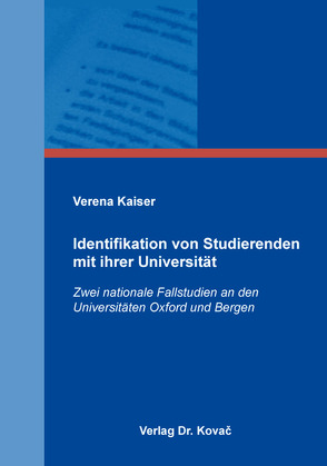 Identifikation von Studierenden mit ihrer Universität von Kaiser,  Verena