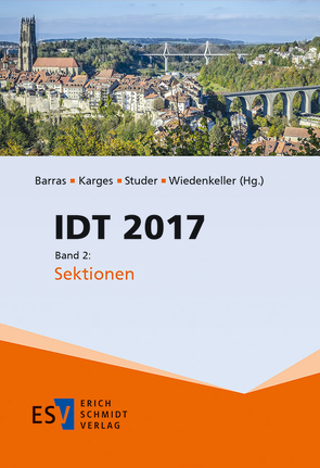 IDT 2017, Band 2 von Barras,  Malgorzata, Karges,  Katharina, Studer,  Thomas, Wiedenkeller,  Eva