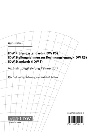 IDW, 69. Erg.-Lief. IDW Prüfungsstandards Februar 2019