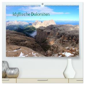 Idyllische Dolomiten (hochwertiger Premium Wandkalender 2024 DIN A2 quer), Kunstdruck in Hochglanz von Albicker,  Gerhard