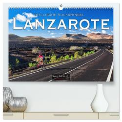 Idyllische Vulkaninsel Lanzarote (hochwertiger Premium Wandkalender 2024 DIN A2 quer), Kunstdruck in Hochglanz von Fuchs,  Sven