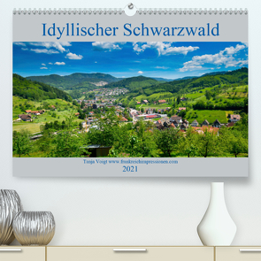 Idyllischer Schwarzwald (Premium, hochwertiger DIN A2 Wandkalender 2021, Kunstdruck in Hochglanz) von Voigt,  Tanja