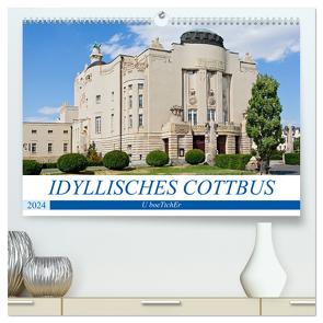 IDYLLISCHES COTTBUS (hochwertiger Premium Wandkalender 2024 DIN A2 quer), Kunstdruck in Hochglanz von boeTtchEr,  U