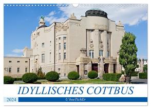 IDYLLISCHES COTTBUS (Wandkalender 2024 DIN A3 quer), CALVENDO Monatskalender von boeTtchEr,  U