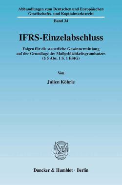 IFRS-Einzelabschluss. von Köhrle,  Julien