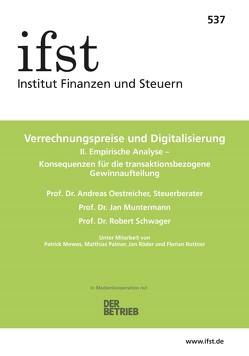 ifst-Schrift 537 von Muntermann,  Jan, Oestreicher,  Andreas, Schwager,  Robert