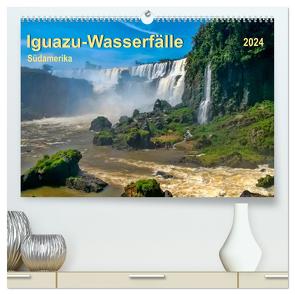 Iguazu Wasserfälle – Südamerika (hochwertiger Premium Wandkalender 2024 DIN A2 quer), Kunstdruck in Hochglanz von Roder,  Peter