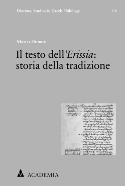 Il testo dell´Erissia: storia della tradizione von Donato,  Marco