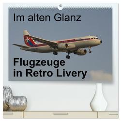 Im alten Glanz: Flugzeuge in Retro Livery (hochwertiger Premium Wandkalender 2024 DIN A2 quer), Kunstdruck in Hochglanz von Heilscher,  Thomas