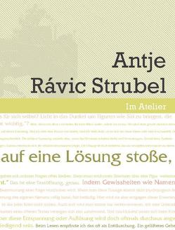 Im Atelier. Beiträge zur Poetik der Gegenwartsliteratur 07/08 / Wenn ich auf eine Lösung stoße, ist der Text zu Ende von Boyken,  Thomas, Doering,  Sabine, Eden,  Monika, Franzobel, Geiger,  Arno, Lange-Müller,  Katja, Rávic Strubel,  Antje, Sauer,  Teja, Splittgerber,  Kai, Traphan,  Jan, Zeh,  Juli