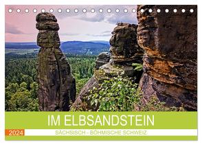 Im Elbsandstein – Sächsisch-böhmische Schweiz (Tischkalender 2024 DIN A5 quer), CALVENDO Monatskalender von Felix,  Holger