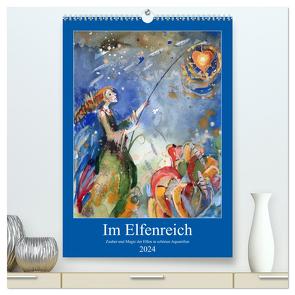 Im Elfenreich- Zauber und Magie der Elfen in schönen Aquarellen (hochwertiger Premium Wandkalender 2024 DIN A2 hoch), Kunstdruck in Hochglanz von Tiukkel,  Sveta
