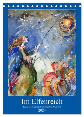 Im Elfenreich- Zauber und Magie der Elfen in schönen Aquarellen (Tischkalender 2024 DIN A5 hoch), CALVENDO Monatskalender von Tiukkel,  Sveta