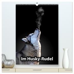 Im Husky-Rudel (hochwertiger Premium Wandkalender 2024 DIN A2 hoch), Kunstdruck in Hochglanz von Luther,  Sophie