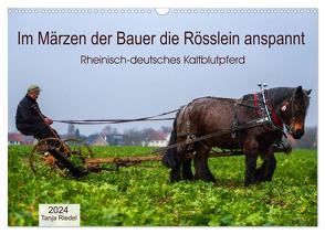 Im Märzen der Bauer die Rösslein anspannt (Wandkalender 2024 DIN A3 quer), CALVENDO Monatskalender von Riedel,  Tanja