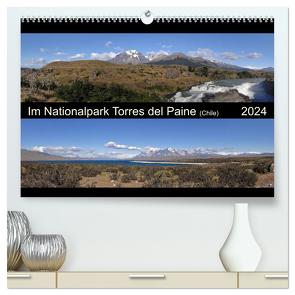 Im Nationalpark Torres del Paine (Chile) (hochwertiger Premium Wandkalender 2024 DIN A2 quer), Kunstdruck in Hochglanz von Flori0,  Flori0